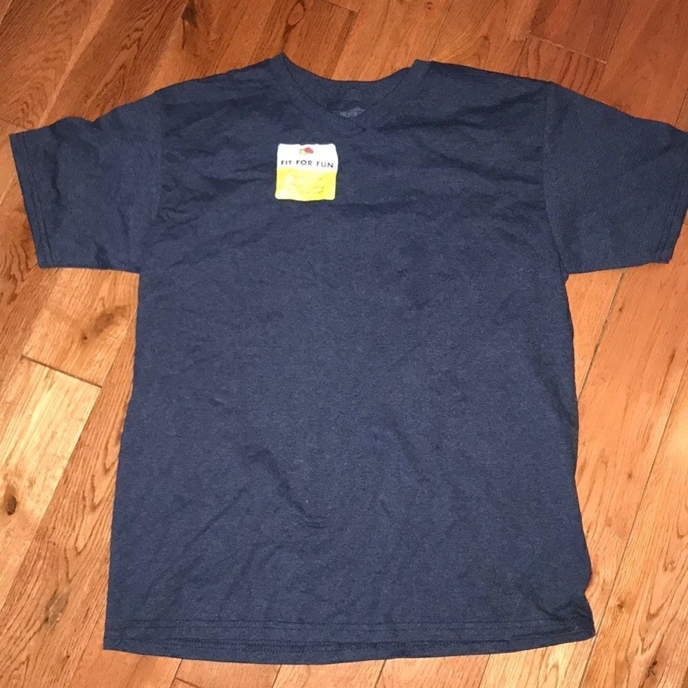 NWT Fruit Of The Loom Navy Blue Cotton Tee